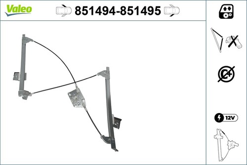 Valeo fensterheber links - fensterheber,
